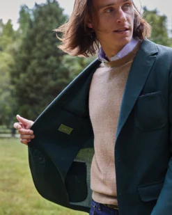 Ghost Blazer In Forest Wool Hopsack -ULLA JOHNSON || Joseph || A.P.C. Sales Store M HOLIDAY 23 CATALOG PDP 06 S70988