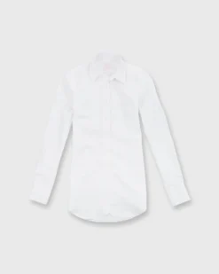 Boyfriend Shirt In White Poplin