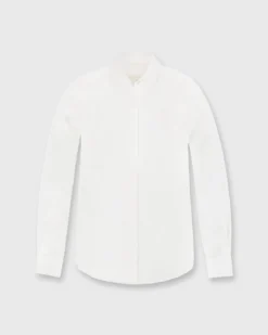 Icon Blouse In Ivory Silk Crepe De Chine