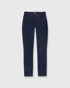 Straight Leg 5-Pocket Jean In Indigo Stretch Denim