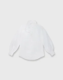 Anaya Popover Shirt In White Poplin