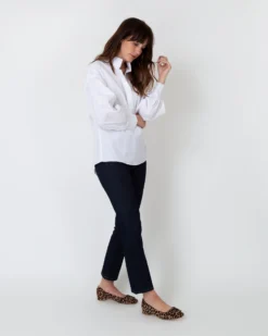 Anaya Popover Shirt In White Poplin -ULLA JOHNSON || Joseph || A.P.C. Sales Store S36446 6