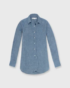 Boyfriend Shirt In Indigo Cotolino Chambray