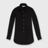 Boyfriend Shirt In Black Poplin