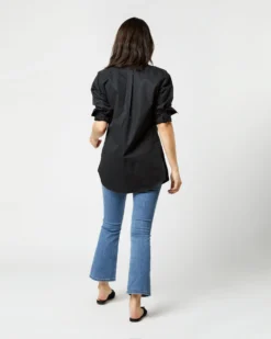 Boyfriend Shirt In Black Poplin -ULLA JOHNSON || Joseph || A.P.C. Sales Store S4660 1676