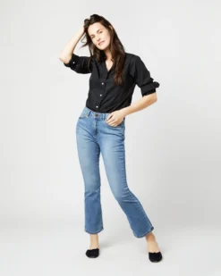 Boyfriend Shirt In Black Poplin -ULLA JOHNSON || Joseph || A.P.C. Sales Store S4660 1757