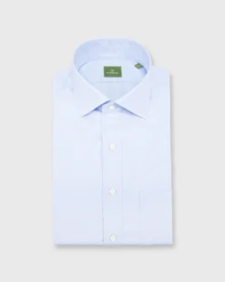 Spread Collar Dress Shirt In Sky End-On-End