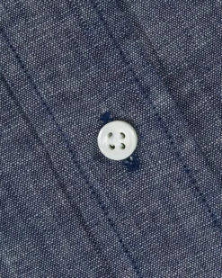 Otto Handmade Sport Shirt In Medium Washed Indigo Chambray -ULLA JOHNSON || Joseph || A.P.C. Sales Store S51011 4