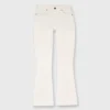 Flare Cropped 5-Pocket Jean In Natural Stretch Denim