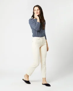 Flare Cropped 5-Pocket Jean In Natural Stretch Denim -ULLA JOHNSON || Joseph || A.P.C. Sales Store S53357 2324