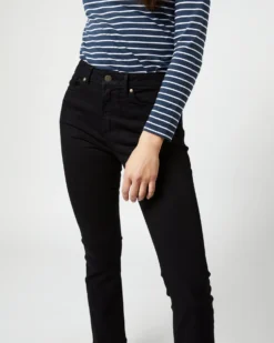 Flare Cropped 5-Pocket Jean In Black Stretch Denim -ULLA JOHNSON || Joseph || A.P.C. Sales Store S53358 2238