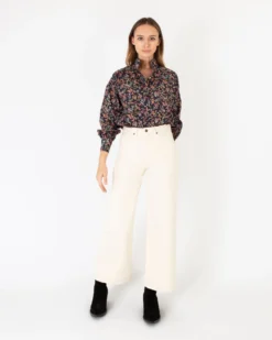 Anaya Popover Shirt In Berry Bittersweet Liberty Fabric -ULLA JOHNSON || Joseph || A.P.C. Sales Store S56029 3