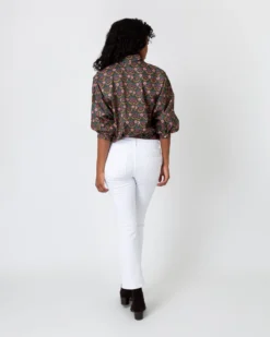 Volume Kimono Shirt In Olive/Berry Multi Persephone Liberty Fabric -ULLA JOHNSON || Joseph || A.P.C. Sales Store S57787 6