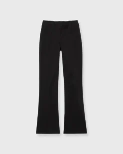 Faye Flare Cropped Pant In Black Bi-Stretch Tricotine