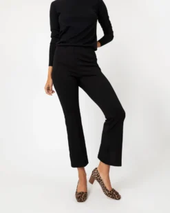 Faye Flare Cropped Pant In Black Bi-Stretch Tricotine -ULLA JOHNSON || Joseph || A.P.C. Sales Store S57809 6