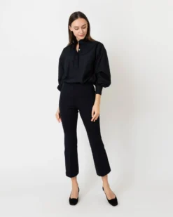 Anaya Popover Shirt In Black Poplin -ULLA JOHNSON || Joseph || A.P.C. Sales Store S59301 8