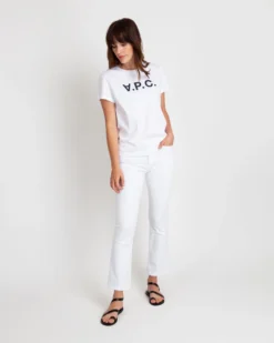 A.P.C. T-Shirt In Chalk/Navy -ULLA JOHNSON || Joseph || A.P.C. Sales Store S59482 5