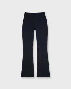 Faye Flare Cropped Pant In Ink Waffle Crepe