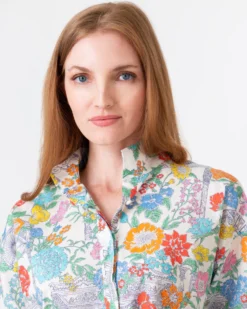 Anaya Popover Shirt In Multi Mary Liberty Fabric -ULLA JOHNSON || Joseph || A.P.C. Sales Store S62091 7