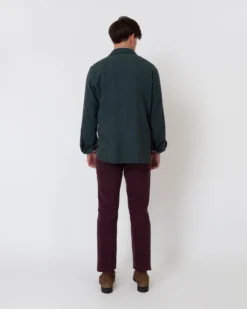 CPO Shirt In Heathered Forest Flannel -ULLA JOHNSON || Joseph || A.P.C. Sales Store S63720 7