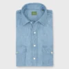 Western Work Shirt In Extra Light Wash Indigo Chambray