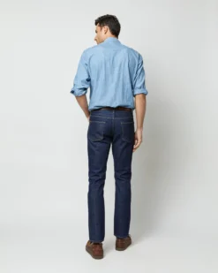 Western Work Shirt In Extra Light Wash Indigo Chambray -ULLA JOHNSON || Joseph || A.P.C. Sales Store S63729 8669