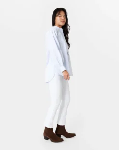 Indira Bib-Front Tunic In Sky Poplin -ULLA JOHNSON || Joseph || A.P.C. Sales Store S64900 5