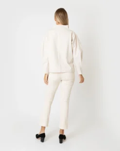 Violet Top In Bisque Bi-Stretch Tricotine -ULLA JOHNSON || Joseph || A.P.C. Sales Store S64903 4