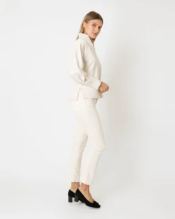 Violet Top In Bisque Bi-Stretch Tricotine -ULLA JOHNSON || Joseph || A.P.C. Sales Store S64903 5