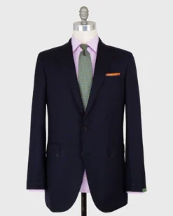 Kincaid No. 4 Jacket In Navy Escorial Wool Twill