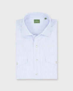 Western Work Shirt In Blue/White University Stripe Oxford