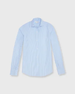 Understudy Shirt In Sky Bengal Stripe Poplin