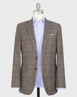 Virgil No. 4 Jacket In Oat/Brown/Blue Glen Plaid Flannel -ULLA JOHNSON || Joseph || A.P.C. Sales Store S67575 3