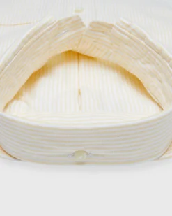 Button-Down Sport Shirt In Yellow University Stripe Oxford -ULLA JOHNSON || Joseph || A.P.C. Sales Store S68669 92