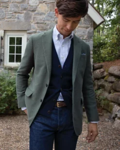 Virgil No. 2 Jacket In Spruce Monk's Cloth -ULLA JOHNSON || Joseph || A.P.C. Sales Store S68708