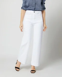 Column Patch Pocket Jean In White Stretch Denim -ULLA JOHNSON || Joseph || A.P.C. Sales Store S70238 2525