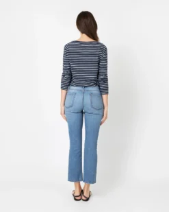 Flare Cropped 5-Pocket Jean In 7-Year Indigo Stretch Denim -ULLA JOHNSON || Joseph || A.P.C. Sales Store S70266 3