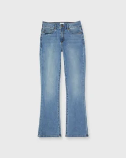 Flare Cropped 5-Pocket Jean In 7-Year Indigo Stretch Denim