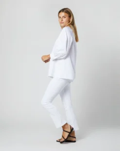 Maeve Smocking Top In White Poplin -ULLA JOHNSON || Joseph || A.P.C. Sales Store S70280 20