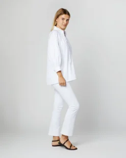 Maeve Smocking Top In White Poplin -ULLA JOHNSON || Joseph || A.P.C. Sales Store S70280 28