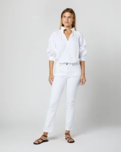 Maeve Smocking Top In White Poplin -ULLA JOHNSON || Joseph || A.P.C. Sales Store S70280 81