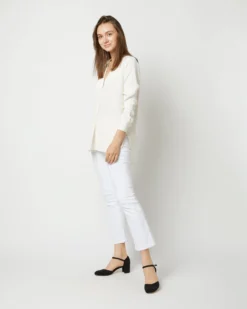 Nyala Blouse In Ivory Silk Crepe De Chine -ULLA JOHNSON || Joseph || A.P.C. Sales Store S70503 2254