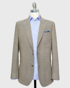 Ghost Blazer In Chocolate/Bone Wool Hopsack -ULLA JOHNSON || Joseph || A.P.C. Sales Store S70512 39