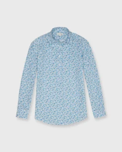 Tomboy Popover Shirt In Blue Multi Canyon Clover Liberty Fabric