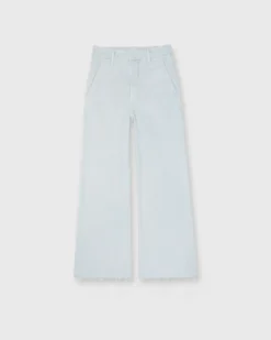 The Roller Crop Prep Fray Jean In Ballad Blue
