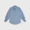 Anaya Popover Shirt In Extra Light Washed Cotolino Chambray