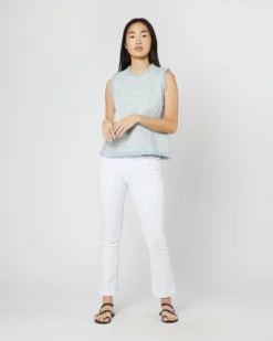 Fringed Shell Top In Sky/Multi Tweed -ULLA JOHNSON || Joseph || A.P.C. Sales Store S70934 4517