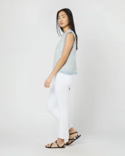 Fringed Shell Top In Sky/Multi Tweed -ULLA JOHNSON || Joseph || A.P.C. Sales Store S70934 4540