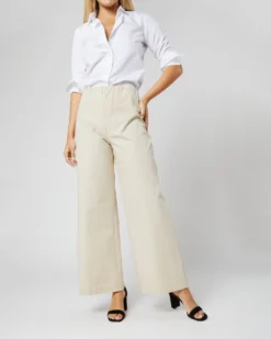 Fallon Pull-On Pant In Sand Garment-Dyed Stretch Poplin -ULLA JOHNSON || Joseph || A.P.C. Sales Store S70937 041