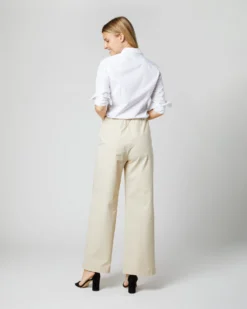 Fallon Pull-On Pant In Sand Garment-Dyed Stretch Poplin -ULLA JOHNSON || Joseph || A.P.C. Sales Store S70937 058